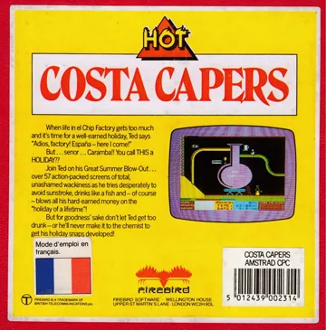 Costa Capers (UK) (1985) (Trainer) box cover back